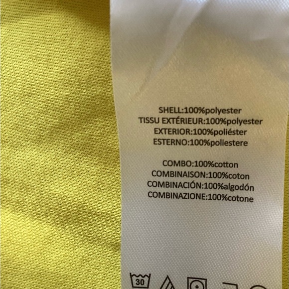 Isaac Mizrahi NWT Cotton And Lace Open Bracelet Sleeve Cardigan Sz Large yellow - Picture 10 of 12